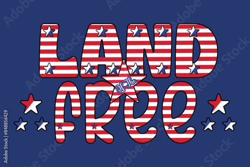 4th July America Freedom Day T-shirt Design