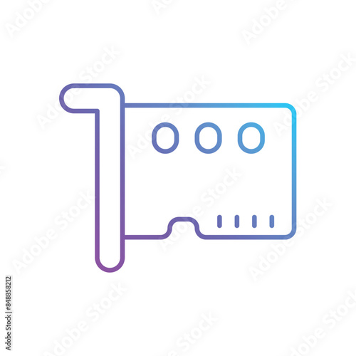 Network Card vector icon