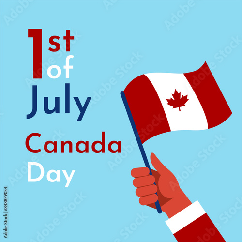 Canada Day celebration background suitable for promotion advertising, greeting card, poster, and background. Canada Independence Day background, poster, flyer.