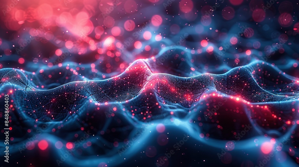 Abstract 3D Depiction Of Connections In A Cellular Structure, Abstract Background HD For Designer Abstract 3D Depiction Of Connections In A Cellular Structure, Abstract Background HD For Designer