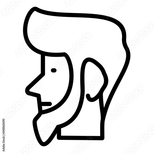 Sideburns Icon