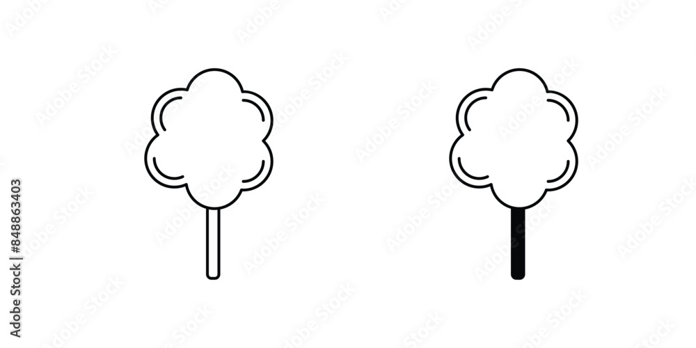 cotton candy icon with white background vector stock illustration cotton candy icon with white background vector stock illustration