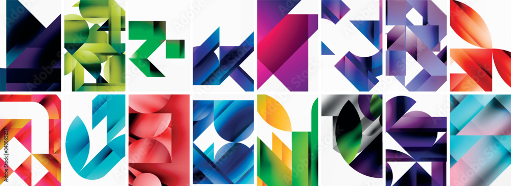 Set of abstract minimal geometric backgrounds with lines, circles and triangles. Vector Illustration For Wallpaper, Banner, Background, Card, Book Illustration, landing page Set of abstract minimal geometric backgrounds with lines, circles and triangles. Vector Illustration For Wallpaper, Banner, Background, Card, Book Illustration, landing page