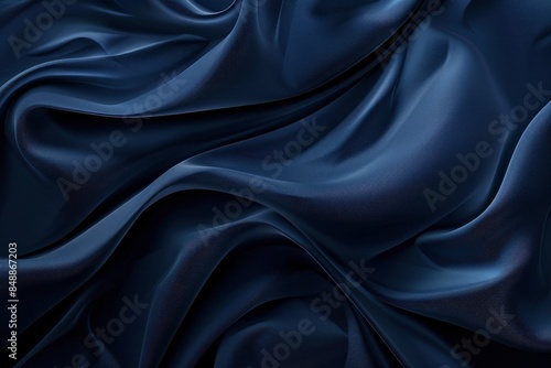 Abstract Luxury gradient Blue background. Smooth Dark blue with Black vignette Studio Banner - generative ai
