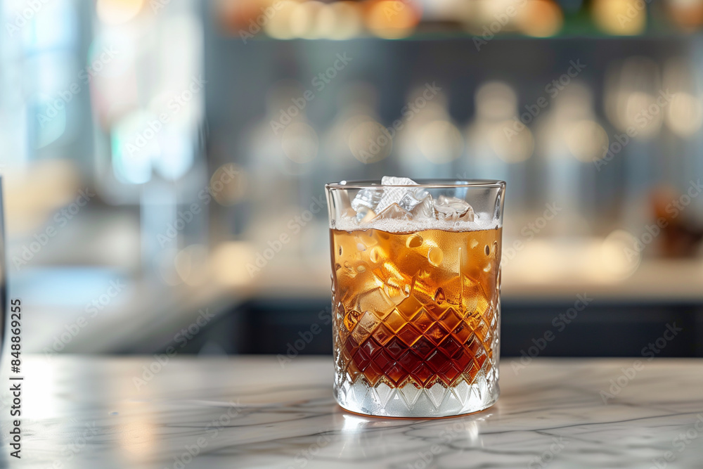Espresso tonic - refreshment summer drink with soda. Coffee cocktail. Cold brew. Espresso tonic - refreshment summer drink with soda. Coffee cocktail. Cold brew.