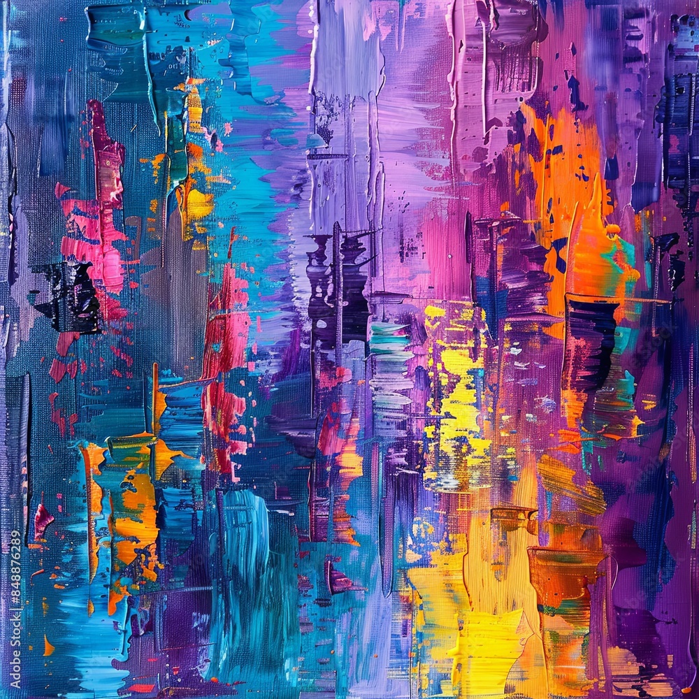 Vibrant Canvas of Abstract Color Explosions Vibrant Canvas of Abstract Color Explosions