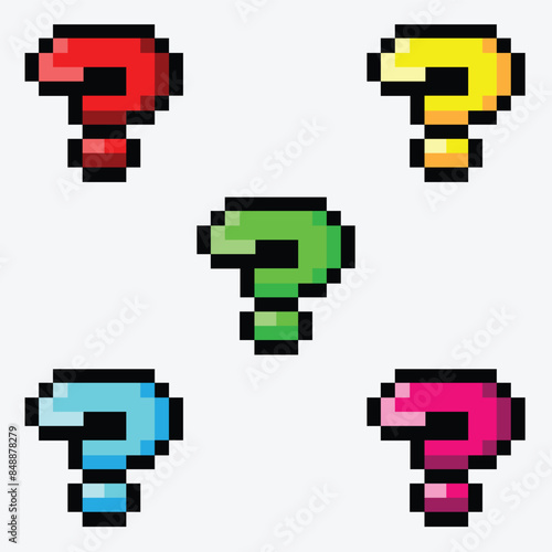 quest colorful collection pixel