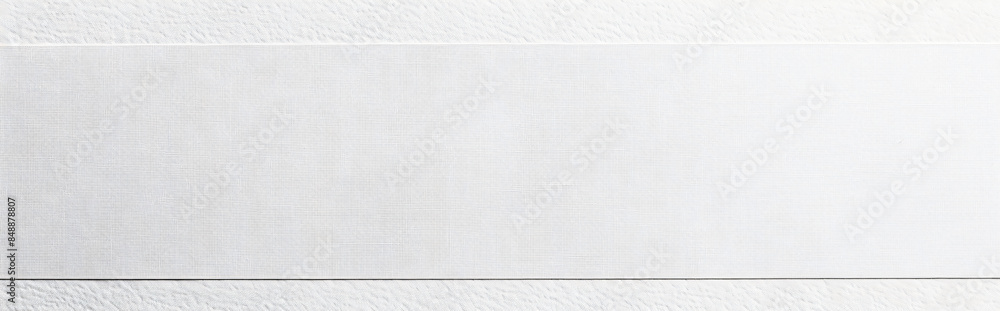 Fototapeta premium White canvas paper texture background, blank white watercolor textured background for design with copy space, top view. Vector illustration. , stock photo 2/3 place for text