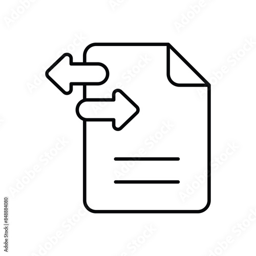 File Transfer vector icon