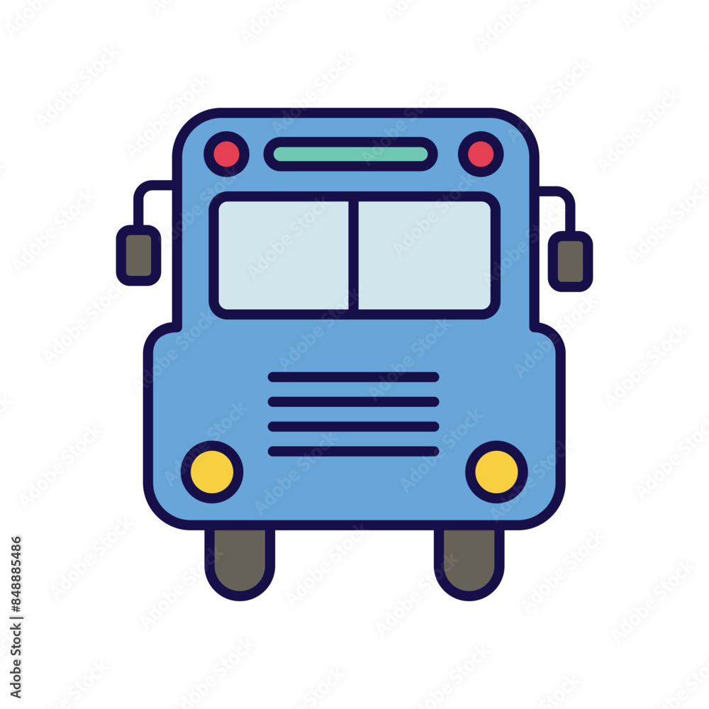 school bus icon with white background vector stock illustration school bus icon with white background vector stock illustration