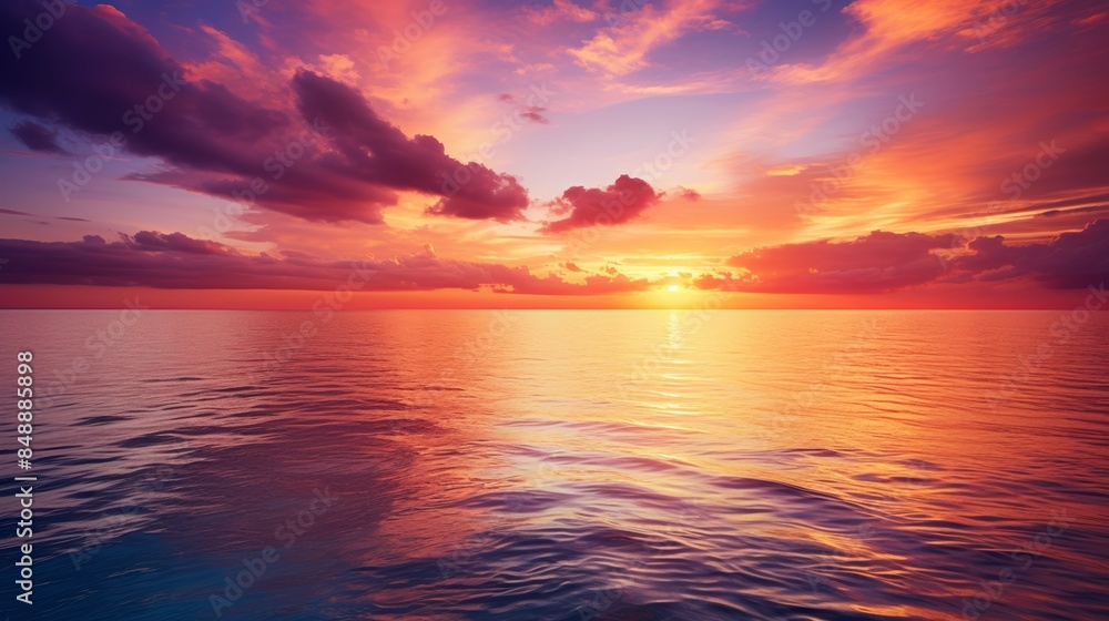 Splendid Evening Glow on the Ocean Splendid Evening Glow on the Ocean