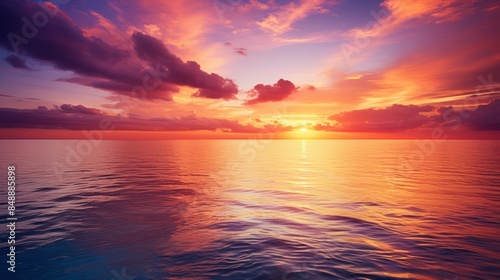 Splendid Evening Glow on the Ocean © venusvi