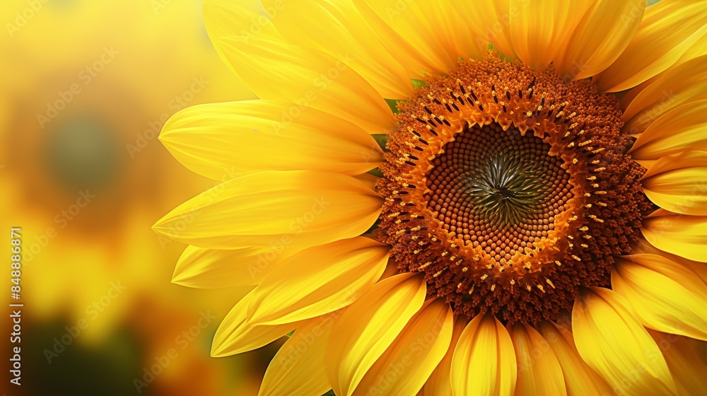 sunflower, its petals radiating with golden light. sunflower, its petals radiating with golden light.