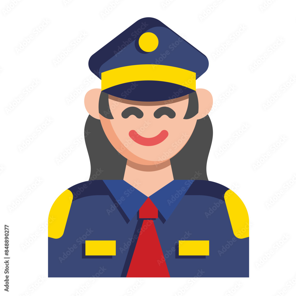 Police Woman Icon