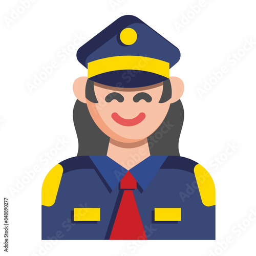 Police Woman Icon