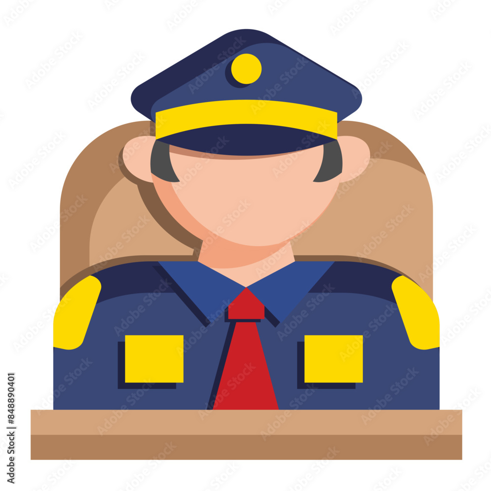 Police Chief Icon Police Chief Icon