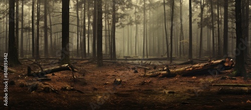 Wallpaper Mural Filthy woods with ample copy space image Torontodigital.ca