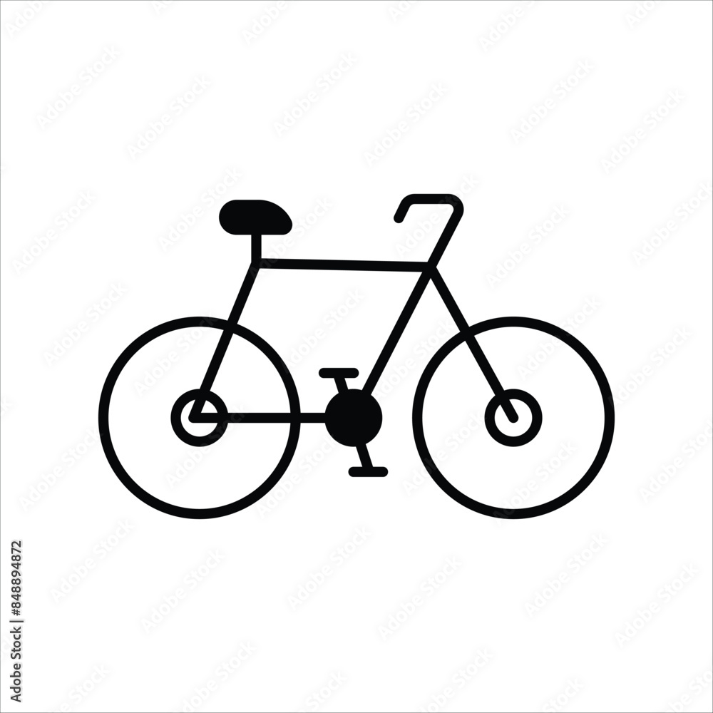bicycle icon with white background vector stock illustration bicycle icon with white background vector stock illustration