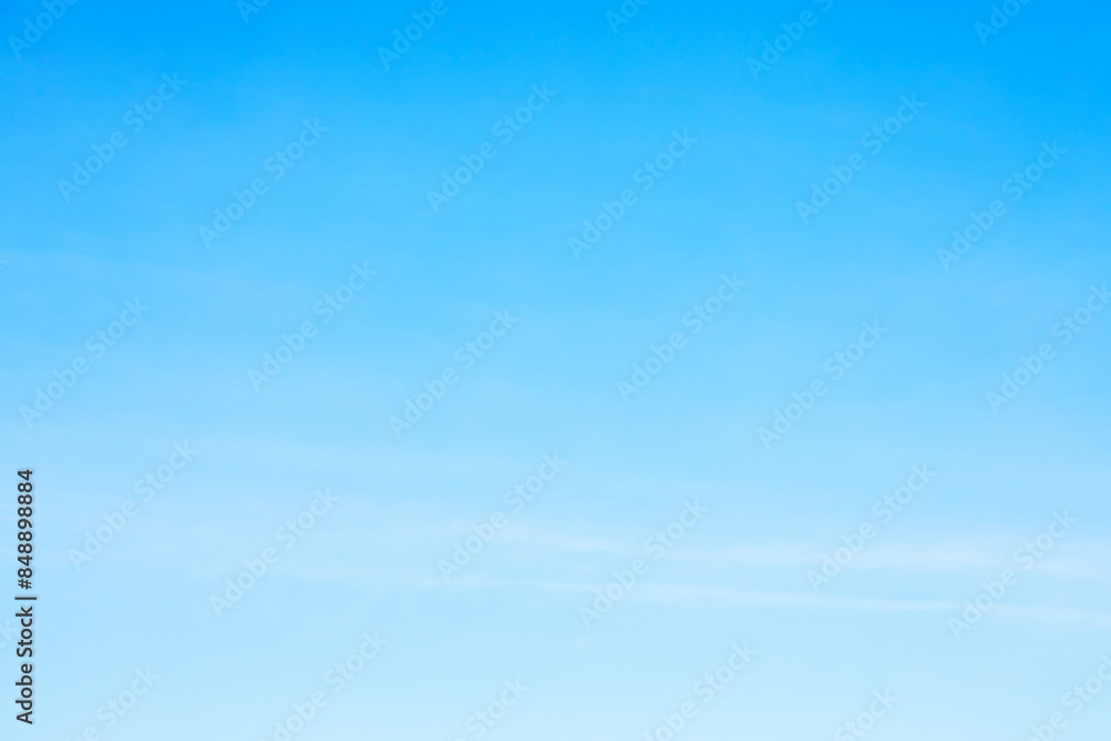 Fantastic soft white clouds against blue sky and copy space horizontal shape