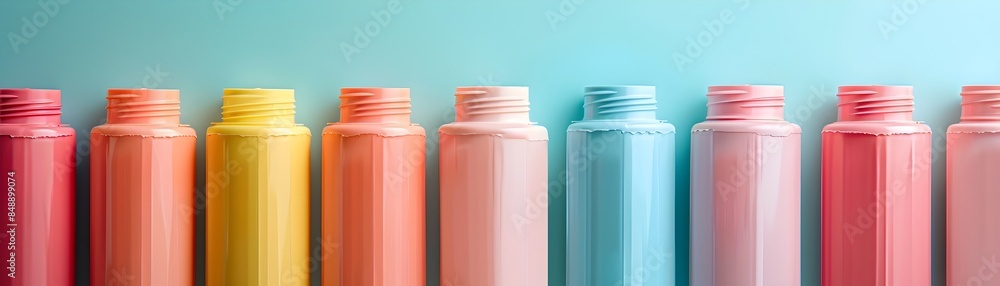 Muted Pastel Ink Cartridges Wallpaper with Minimal Backdrop and Space for Text Muted Pastel Ink Cartridges Wallpaper with Minimal Backdrop and Space for Text