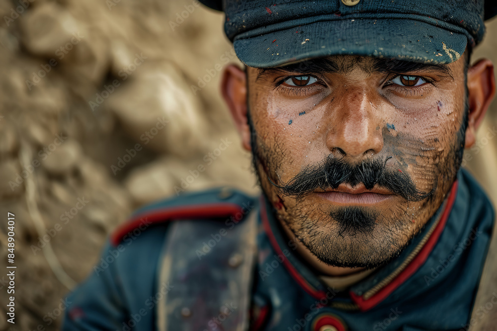Ottoman Soldier in WWI Uniform. Ottoman Soldier in WWI Uniform.