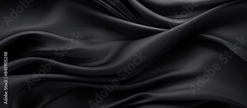 Panel kuchenny z motywem A small dark black pattern on silk fabric creating a textured background with a unique combination of lines colors and shadows perfect for a copy space image