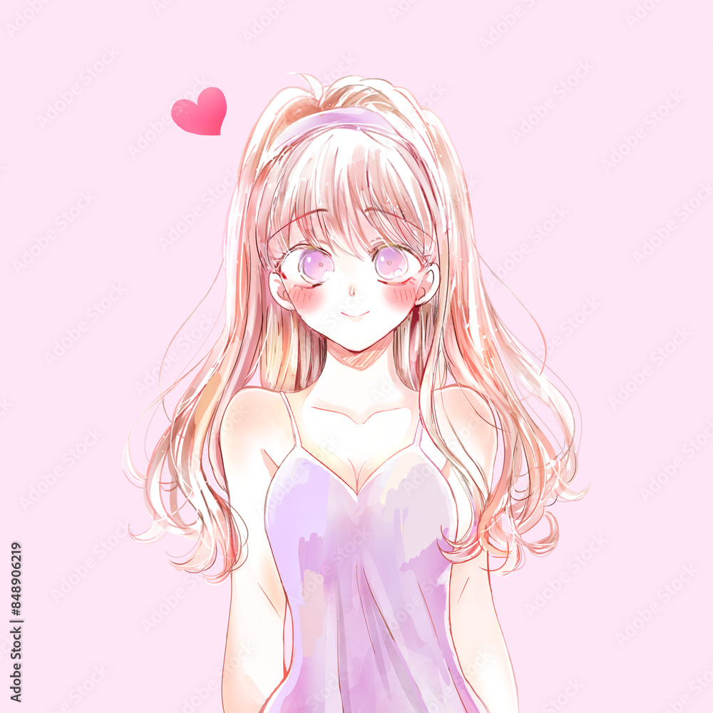 胸の大きい女性　恋愛　キャミソール