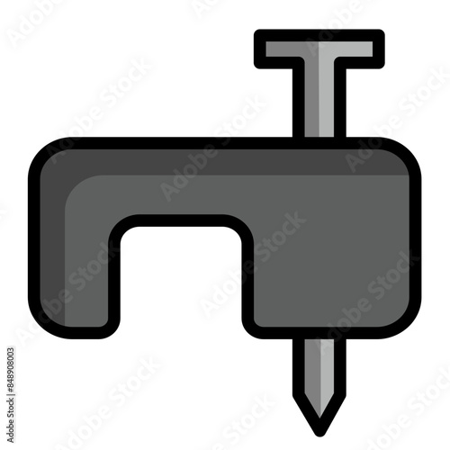 Cable Staple Icon