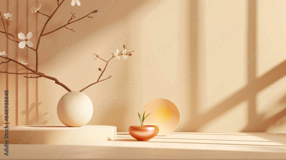 Background for product display, vector, concept, vibrant background, Product showcase, blank space for product display - Generative AI Background for product display, vector, concept, vibrant background, Product showcase, blank space for product display - Generative AI