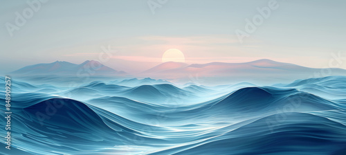 Minimalistic Blue Water Waves