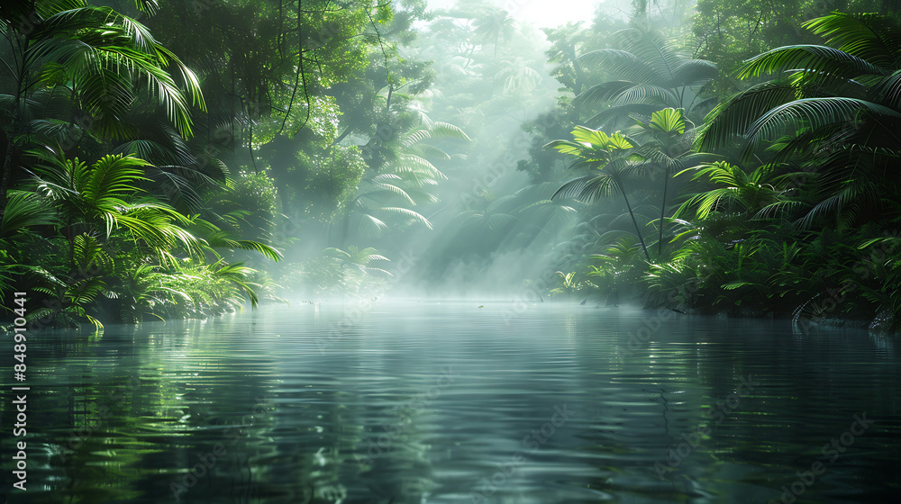 Obraz premium waterfall in the forest