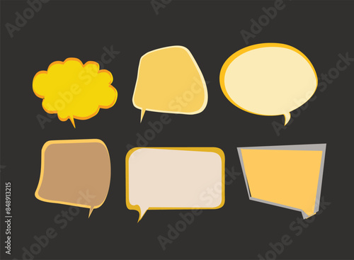 Speech bubbles quotes icon message chat vector