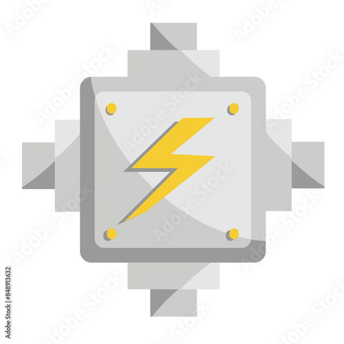 Tableau sur toile Junction Box Icon