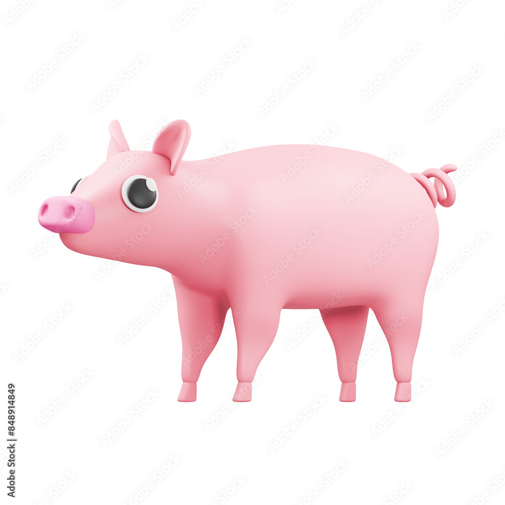 pig 3d animal illustration pig 3d animal illustration