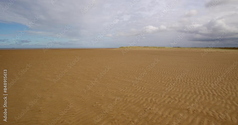 Extra wide open flat beach at mud flats, Saltfleet, Louth, Lincolnshire. Extra wide open flat beach at mud flats, Saltfleet, Louth, Lincolnshire.