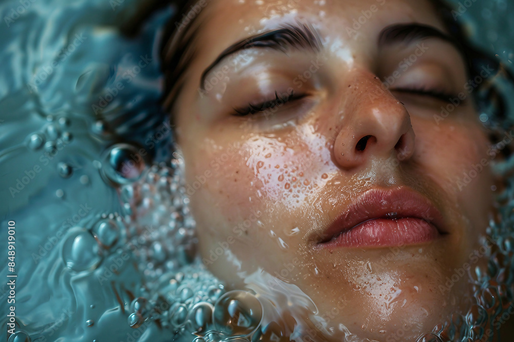 Happy people visiting bathhouse taking pleasure from hot water procedures spa center, Generative AI Happy people visiting bathhouse taking pleasure from hot water procedures spa center, Generative AI