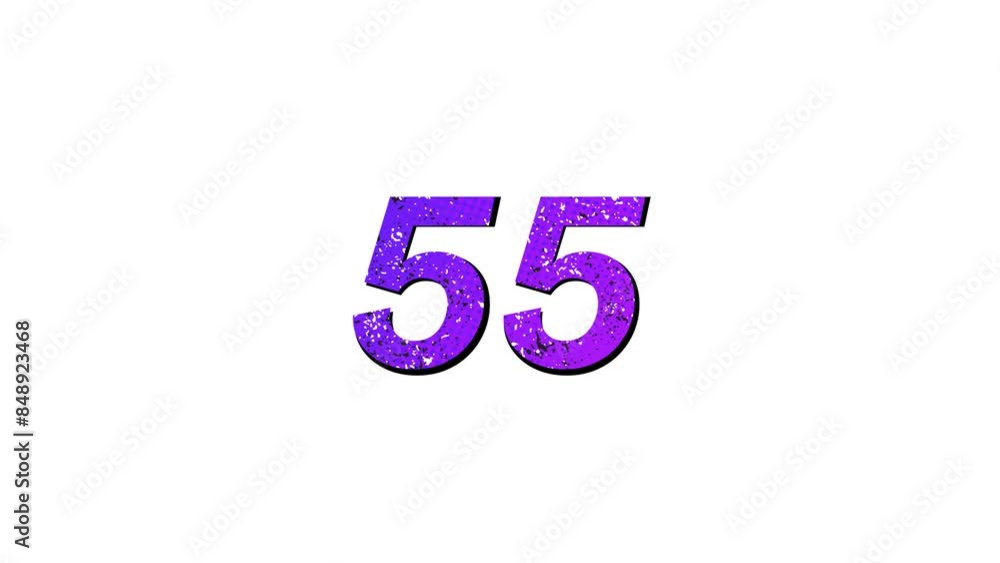 Purple 60 seconds (1 minute) countdown with American comic-style dot pattern and slight bounce effect on a white background, ideal for dynamic designs, event and celebrations. Purple 60 seconds (1 minute) countdown with American comic-style dot pattern and slight bounce effect on a white background, ideal for dynamic designs, event and celebrations.