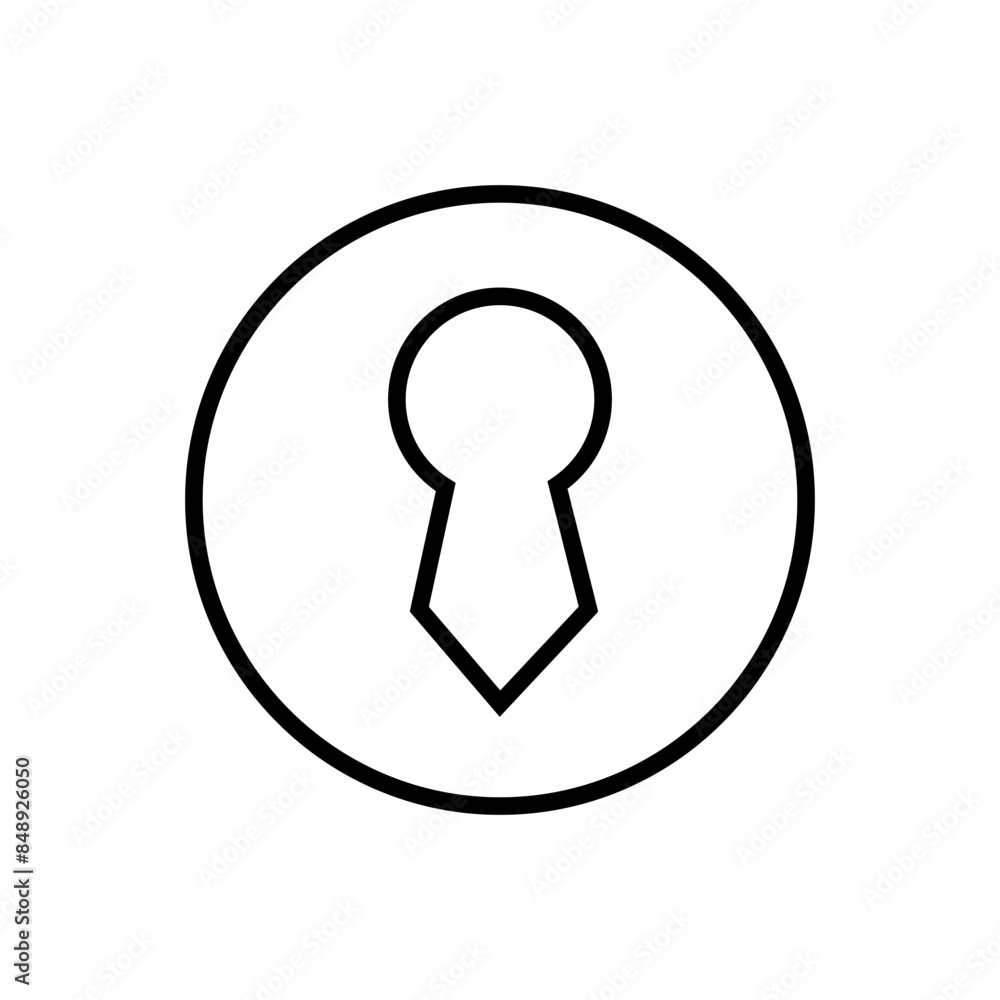 Keyhole vector icon. Lock illustration sign. Key symbol or logo. Keyhole vector icon. Lock illustration sign. Key symbol or logo.