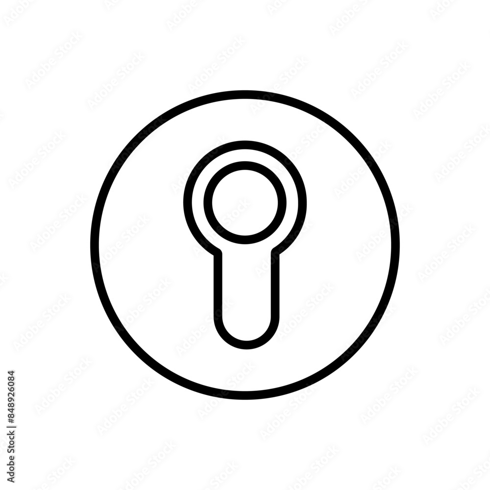 Keyhole vector icon. Lock illustration sign. Key symbol or logo. Keyhole vector icon. Lock illustration sign. Key symbol or logo.