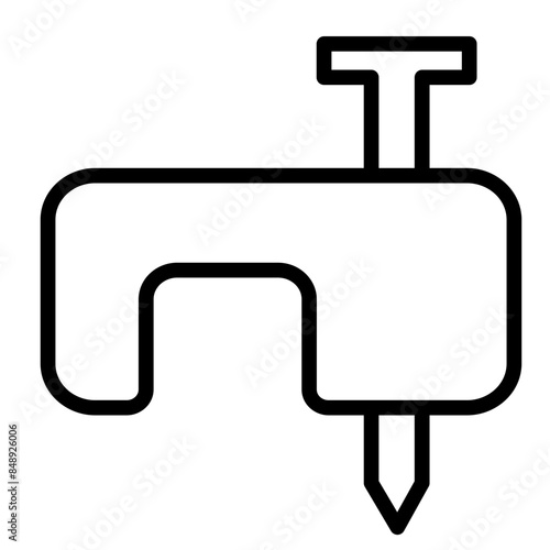 Cable Staple Icon