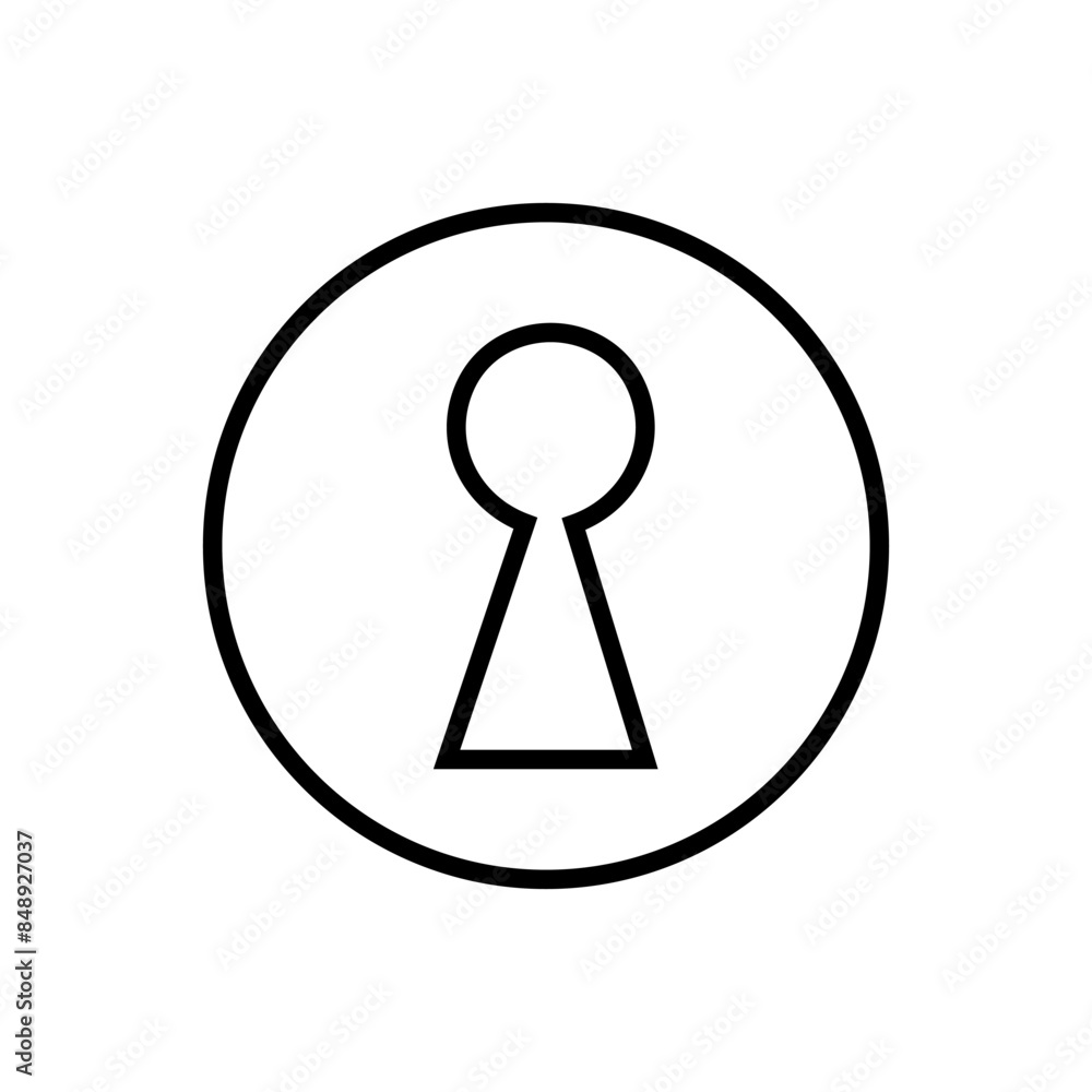 Keyhole vector icon. Lock illustration sign. Key symbol or logo. Keyhole vector icon. Lock illustration sign. Key symbol or logo.