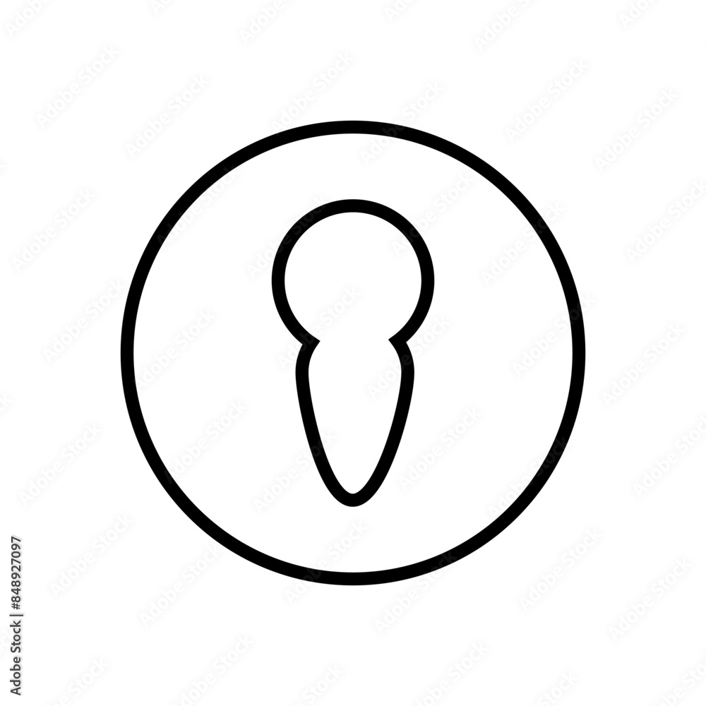 Keyhole vector icon. Lock illustration sign. Key symbol or logo. Keyhole vector icon. Lock illustration sign. Key symbol or logo.