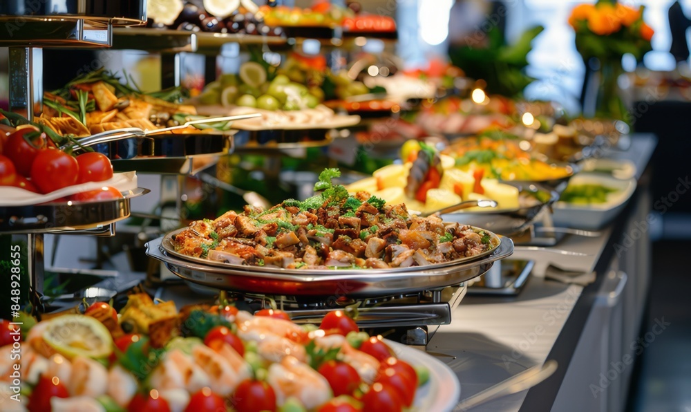 Indulge in a delectable culinary experience with our buffet dinner catering service, offering a diverse cuisine selection to satisfy every palate Indulge in a delectable culinary experience with our buffet dinner catering service, offering a diverse cuisine selection to satisfy every palate
