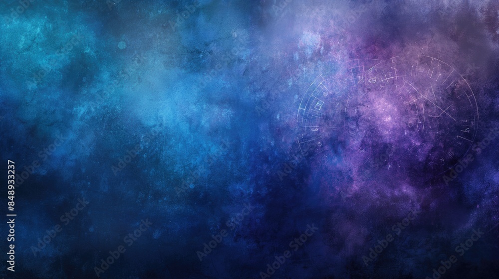 Obraz premium Cosmic Nebula Background with Abstract Star Chart Design for Fantasy and Science Fiction Projects.