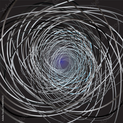 The background of the lines is chaotic, complicated, tangled, but steady.