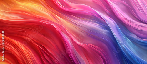  Vibrant waves of color flowing harmoniously, creating a mesmerizing background. 32k, full ultra HD, high resolution