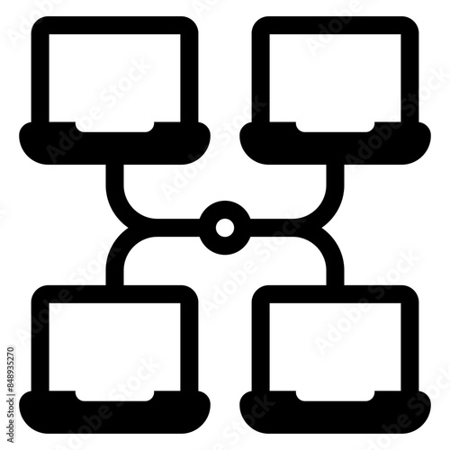 local area network laptop device icon