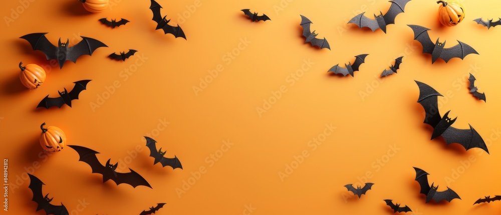 Spooky Halloween decorations for a festive celebration. Ideal for Halloween marketing materials and website banners. Spooky Halloween decorations for a festive celebration. Ideal for Halloween marketing materials and website banners.