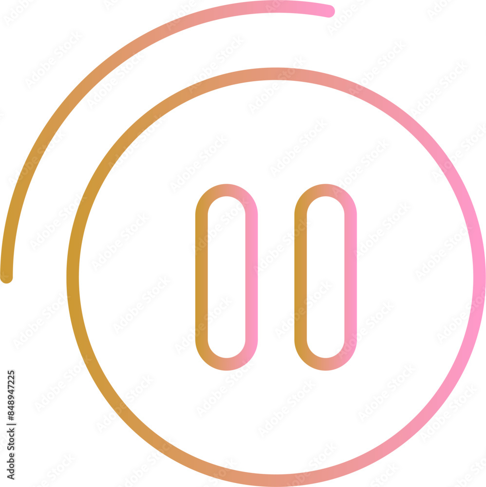 Pause Button Vector Icon Pause Button Vector Icon