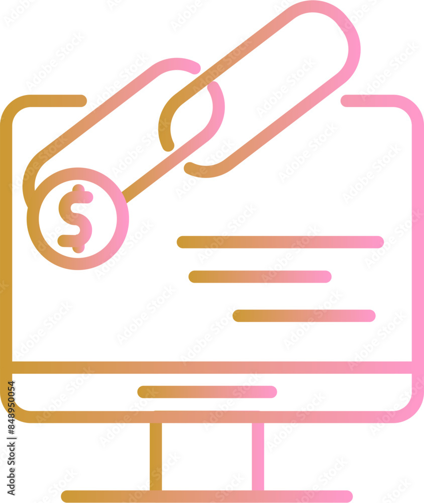 Link Sales Vector Icon Link Sales Vector Icon